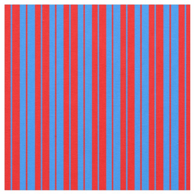 Rotes und blaues Linse/Streifenmuster Stoff (Nahaufnahme)