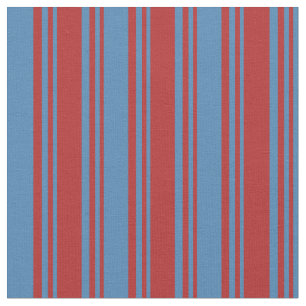 Rotes und blaues Muster der Streifen Stoff