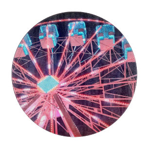 Rotes und blaues Riesenrad Schneidebrett