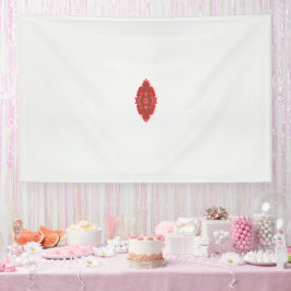 rotes und braunes Design auf weißem Hintergrund Banner