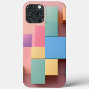 rotes und braunes Quadrat Case-Mate iPhone Hülle