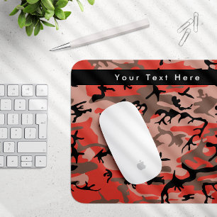 Rotes und braunes Tarnmuster, Tarnung, Militär, Ar Mousepad
