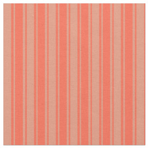 rotes und dunkles Lachs-farbiges Lines/Streifen-Mu Stoff