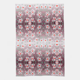 Rotes und flaches Handtuch