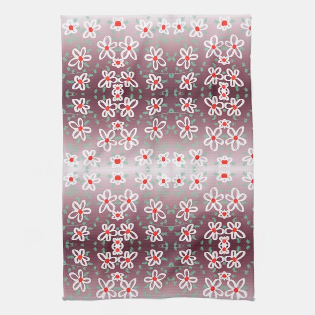 Rotes und flaches Handtuch (Vertikal)