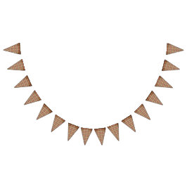 Rotes und gelbes Muster Wimpelkette