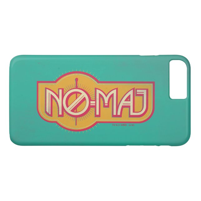 Rotes und gelbes NO-MAJ™-Abzeichen Case-Mate iPhone Hülle (Rückseite (Horizontal))