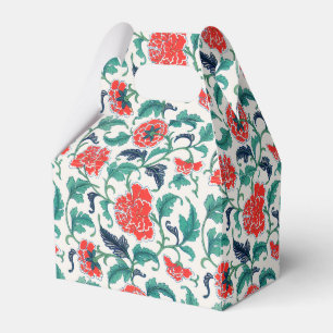 Rotes und grünes Blumenmuster Geschenkschachtel