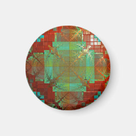 Rotes und grünes Chromatisches Fusionsmagnet Magnet