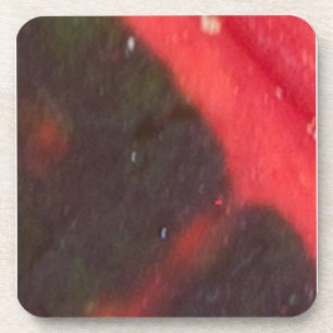 Rotes und Grünes Hawaiianisches Untergrundblatt Untersetzer