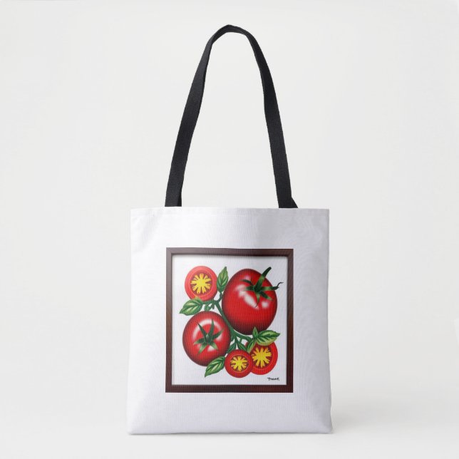 rotes und grünes Tomatendesign (Vorderseite)
