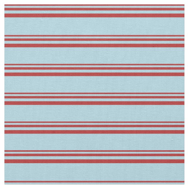 Rotes und hellblaues Streifen-/Linienmuster Stoff (Nahaufnahme)