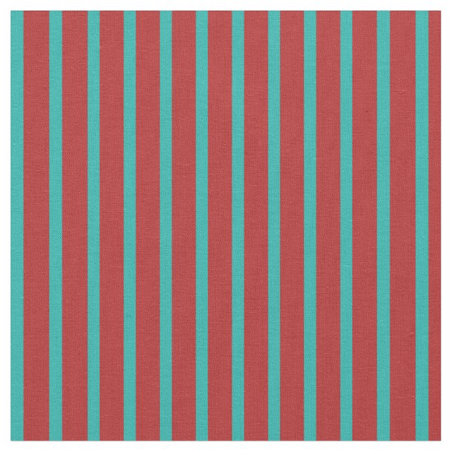 Rotes und helles Meer Grünes Muster der Streifen Stoff (Nahaufnahme)