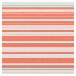 Rotes und leichtes Cyan-Streifenmuster Stoff