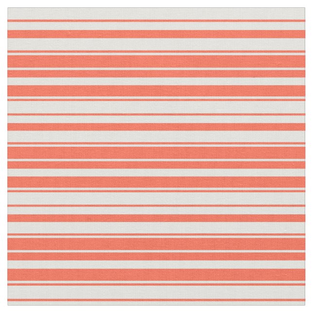 Rotes und leichtes Cyan-Streifenmuster Stoff (Nahaufnahme)