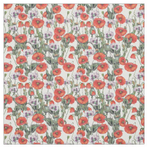 Rotes und Lila Muster Stoff