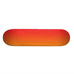 Rotes und orange Ombre Skateboard