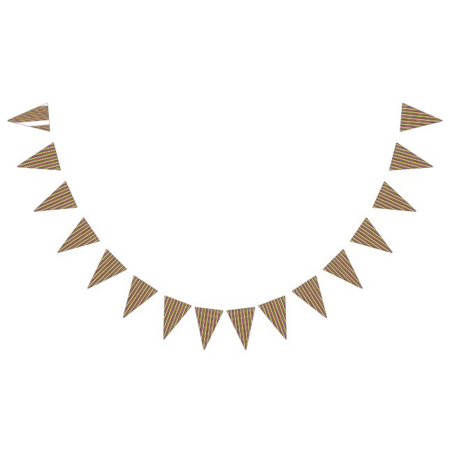 Rotes und orangefarbenes Packpapier mit glänzender Wimpelkette (Alle)