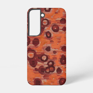 rotes und oranges Abstrakt Samsung Galaxy Hülle