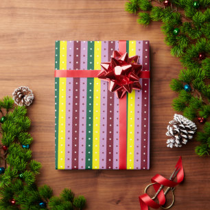 Rotes und oranges Geschenkpapier mit glänzender Ob