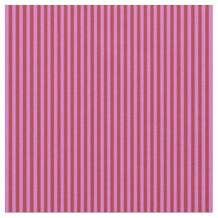 Rotes und Orchid-Linienmuster Stoff