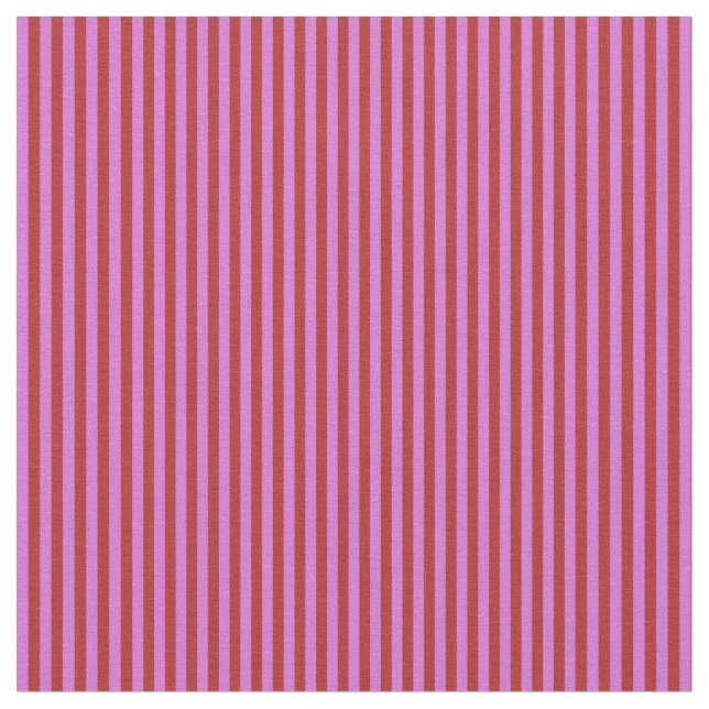 Rotes und Orchid-Linienmuster Stoff (Nahaufnahme)