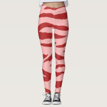 Rotes und rosa Zebra-Wildtiermuster