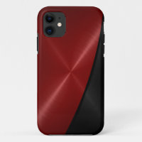Rotes und schwarzes Edelstahl-Metall