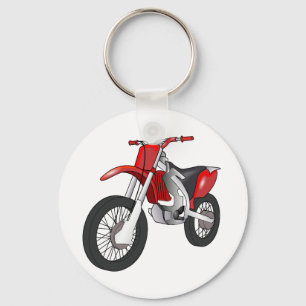 Rotes und schwarzes/Enduro Motorrad nicht für den Schlüsselanhänger