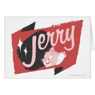 Rotes und schwarzes Logo Jerry