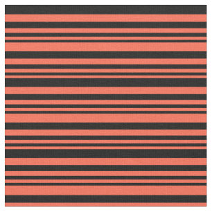 Rotes und schwarzes Muster Stoff