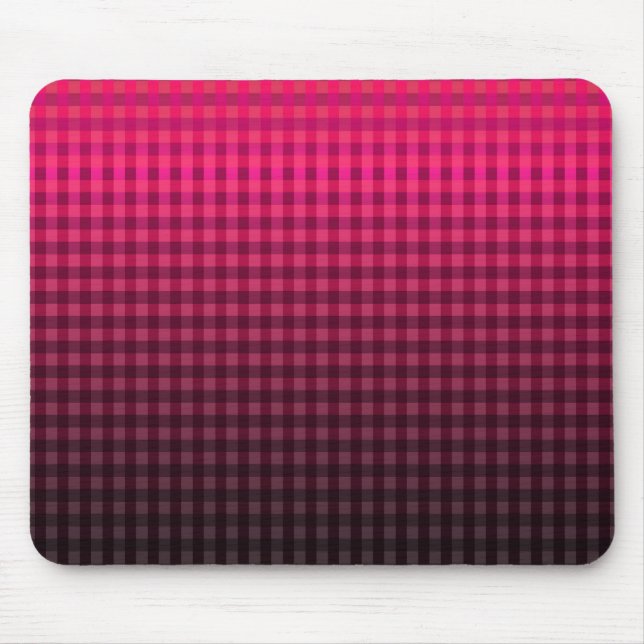 Rotes und schwarzes Prüfmuster Mousepad (Vorne)