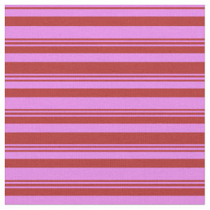 Rotes und violettes Muster der Streifen Stoff