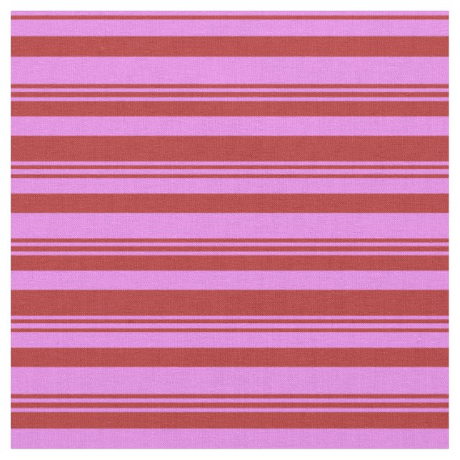 Rotes und violettes Muster der Streifen Stoff (Nahaufnahme)