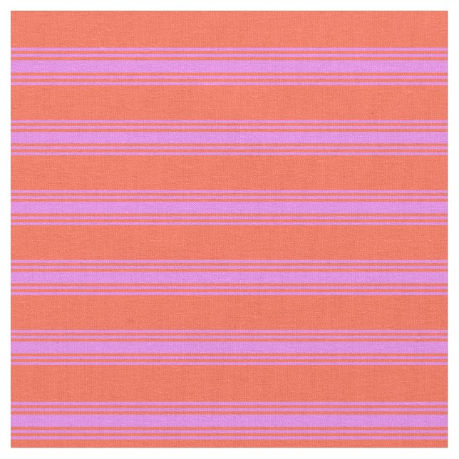 Rotes und violettes Muster/Streifenmuster Stoff (Nahaufnahme)