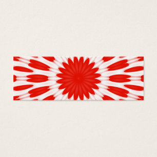 Rotes und weißes Blumenmuster