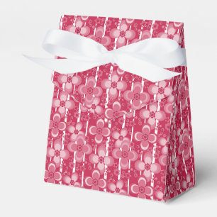 Rotes und weißes Blumenmuster Geschenkschachtel