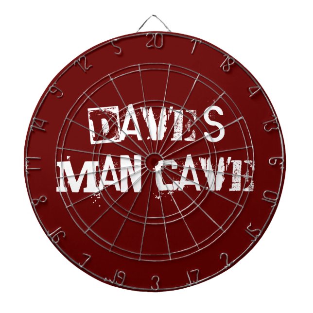 Rotes und weißes Dart Board Dartscheibe (vorne)