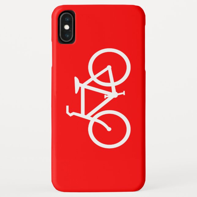 Rotes und weißes Fahrrad Case-Mate iPhone Hülle (Rückseite)