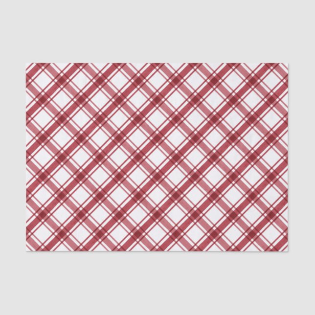 Rotes und weißes Gewebe Seidenpapier (Vorderseite)