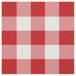 Rotes und weißes Gingham-Muster-Gewebe Stoff