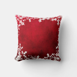 Rotes und weißes Holly Cushion Kissen