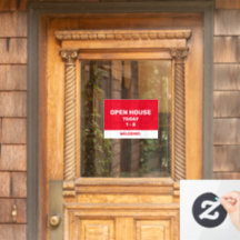 Rotes und weißes offenes Haus