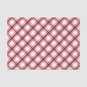 Rotes und weißes Seidenpapier