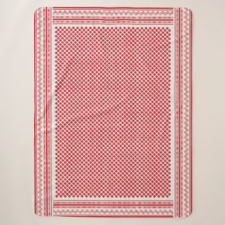 Rotes und weißes Shemagh Keffiyeh, Saudi Sherpa Sherpadecke