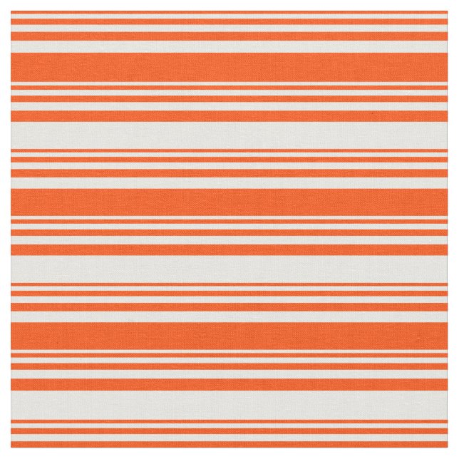 Rotes und weißes Streifenmuster Stoff (Nahaufnahme)