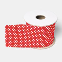 Rotes und weißes Tupfen-Muster