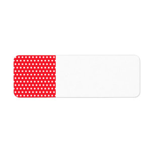 Rotes und weißes Tupfen-Muster. Spotty.