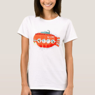 Rotes Unterseeboot T-Shirt