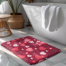 Rotes Valentinherzen-Muster